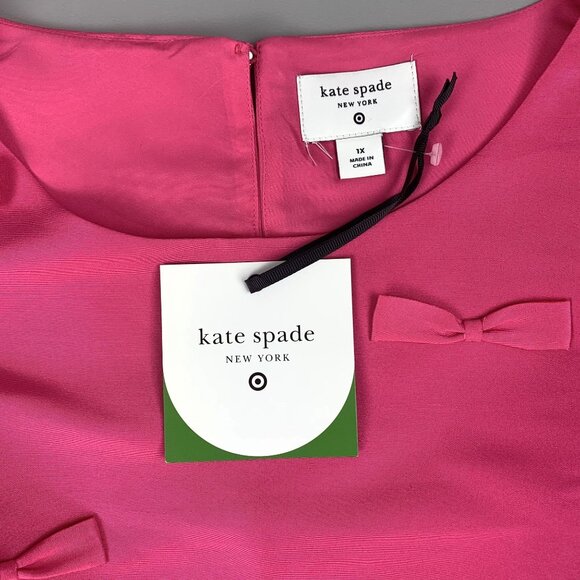 Kate Spade x Target Hot Pink Bow Shell Tank Top Plus Size 1X - Picture 4 of 8